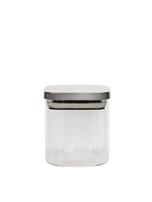 George Home glass canister with chrome lid 700ml, UK version