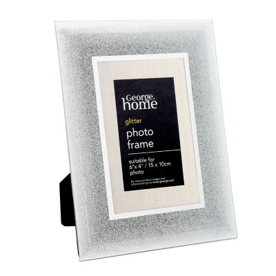 George Home silver glitter ombre photo frame 6x4 inch, UK version