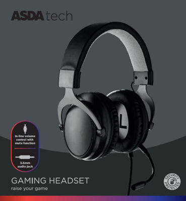 ASDA Tech Gaming Headset - British product