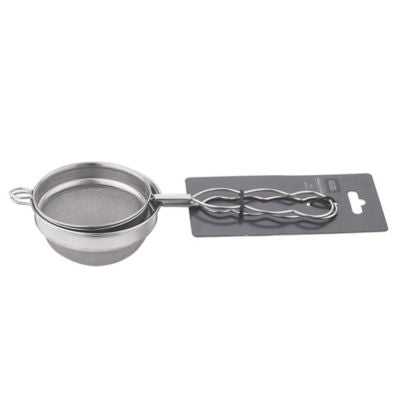 George Home Silver Stainless Steel Tea Strainer Set of 2