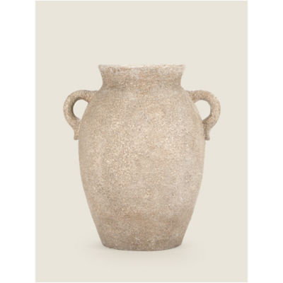 George Home Stone Effect Greek Urn Vase 17.5x21.5x24.6cm, UK version