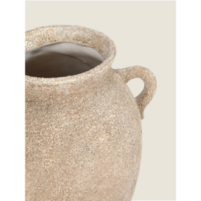 George Home Stone Effect Greek Urn Vase 17.5x21.5x24.6cm, UK version