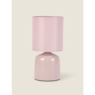 George Home pink ceramic table lamp 13x13x26cm, UK version