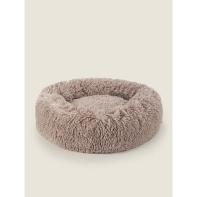 George Home Natural Donut Sherpa Pet Bed Medium, UK version
