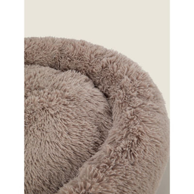 George Home natural donut sherpa dog bed large, UK version