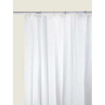 George Home white shower curtain 180 x 180cm, UK version