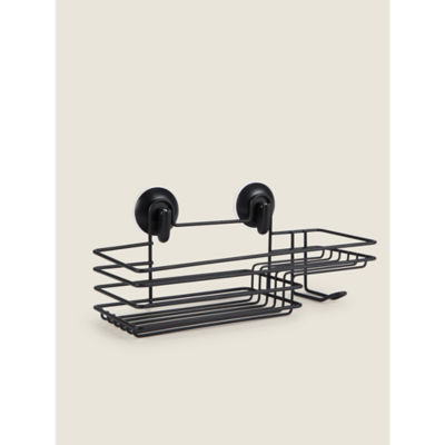 George Home Wire Caddy Black Storage Basket