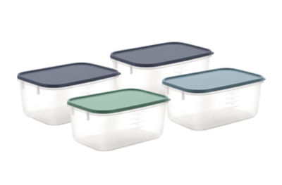 George Home matlagre 4-pakning plastmatbeholder 1,8 L