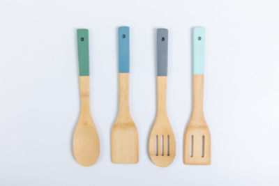 George Home wooden utensil set 4 piece, UK version