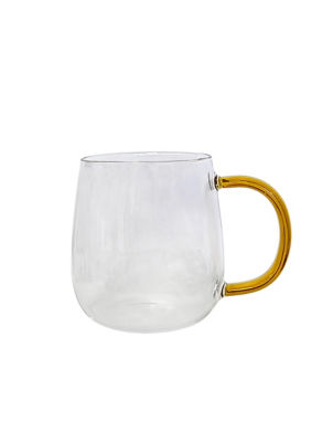 George Home yellow handled glass mug, UK version