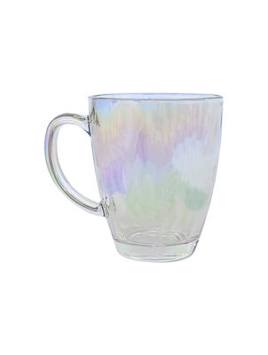 George Home Iridescent Tea Mug made from durable glass, UK version