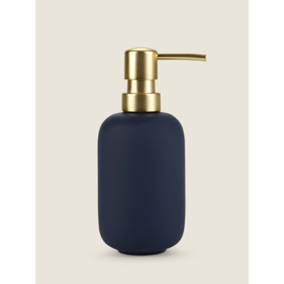George Home matte navy soap dispenser, UK version