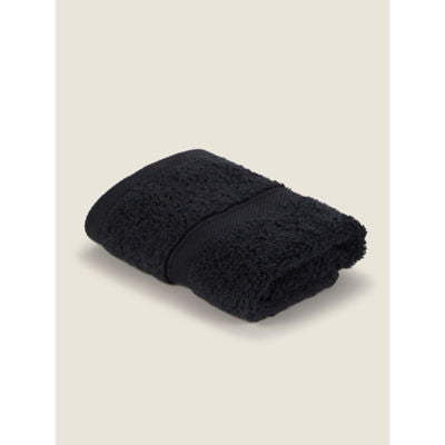 George Home Medium black cotton bath towel UK version