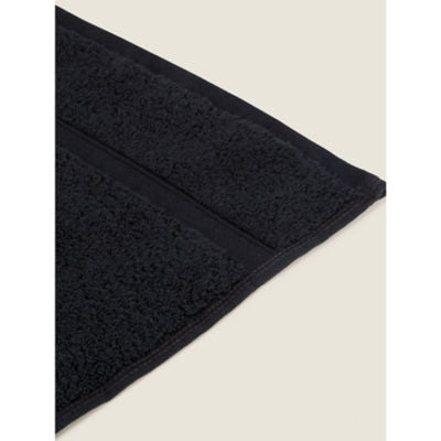 George Home Medium black cotton bath towel UK version