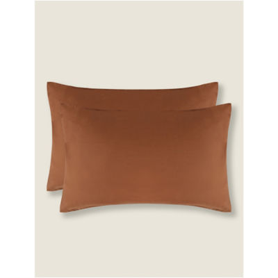 George Home mocha pillowcase pair, UK version
