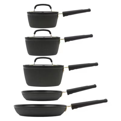 George Home Black Barbican 5-piece pan set, UK version
