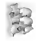 George Home silver animal cookie cutters set of 6, UK version