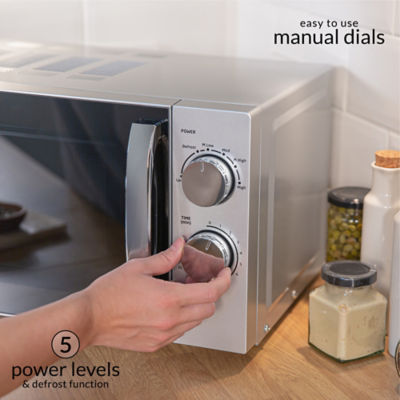 Russell Hobbs silver microwave 17L, imported from the UK