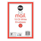 Nuco C5 mail envelopes 25 pack, imported from the UK