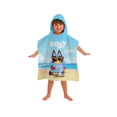 Bluey Relax poncho towel 50 x 115cm - British product