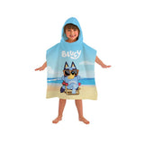 Bluey Relax poncho towel 50 x 115cm - British product