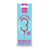MAD Party rose gold number 3 sparklers, imported from the UK