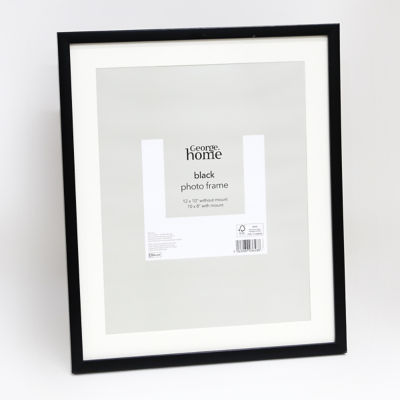 George Home black plastic photo frame 10x8 inch, UK version