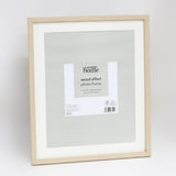 George Home brown plastic wood photo frame 10 x 8 with mount, UK version