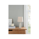 George Home natural fluted table lamp, UK version
