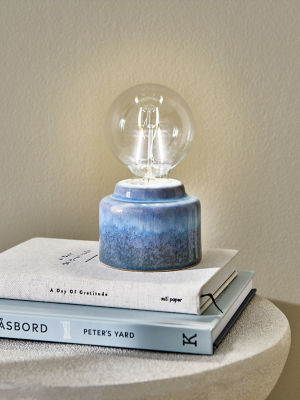 George Home blue reactive portable battery table lamp 9x9x15.5 cm, UK version