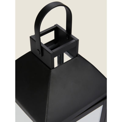 George Home Black Small Metal Lantern, UK version