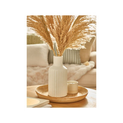 At Home with Stacey Solomon white beaded ceramic vase - British product