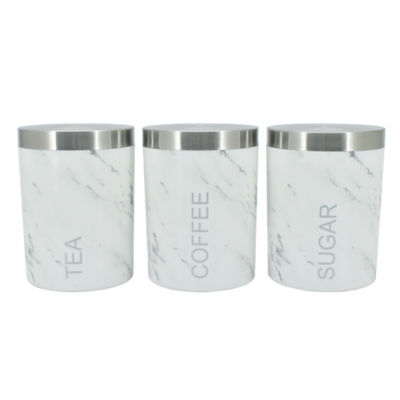 George Home marble plastic canisters 850ml, UK version