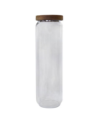 George Home Acacia Lid Spaghetti Storage Canister 1600ml