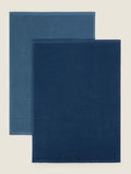 George Home blue ribbed tea towel set of 2, UK version