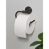 George Home matte black toilet roll holder, UK version