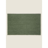 George Home sage green solid chenille bath mat 50cm x 80cm, UK version
