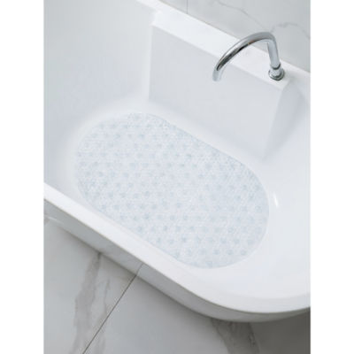 George Home Silver Glitter PVC Bath Mat, UK version