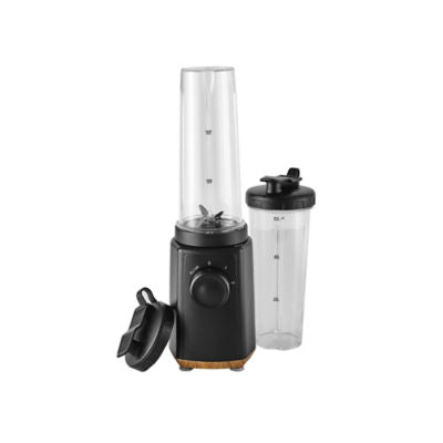 George Home Matte Black Scandi Twist Blender with 600ml bottles, UK version