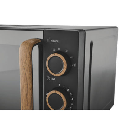 George Home Matte Black Scandi microwave 17L 700W power , UK version