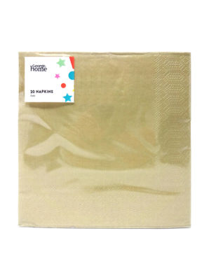 George Home gold napkins pack of 20, UK version