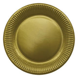 George Home gold paper plates 12pk, UK version