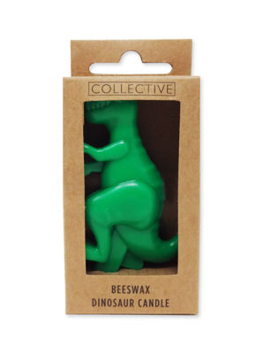 George Home beeswax dino candle 45x65x25mm, UK version