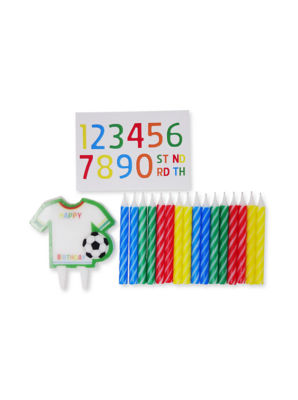 George Home Football Plaque Candles Pack of 16, UK version