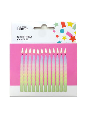 George Home pastel twist candles 12-pack, UK version