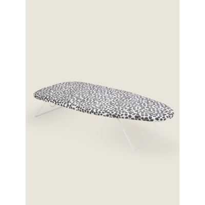 George Home Black White Table Top Ironing Board Folding Design 34 x 75 cm