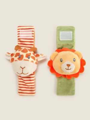 Hapello Safari Wrist and Foot Rattles newborn rattle, UK version