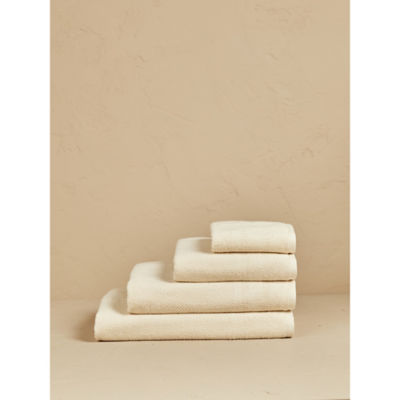 Stacey Solomon cream popcorn textured hand towel 50x90 cm - British product