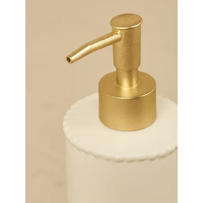At Home with Stacey Solomon white beaded soap dispenser - British product