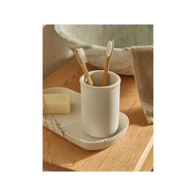 At Home with Stacey Solomon beaded earthenware tumbler - British product